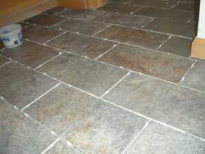 Smooth stone flooring