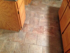 Stone flooring and kitchen countertops