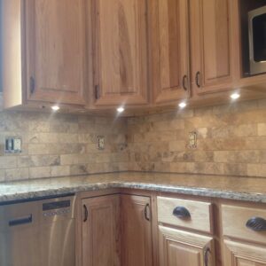 New lights under the cabinetry