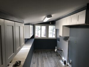 A view of the new kitchen
